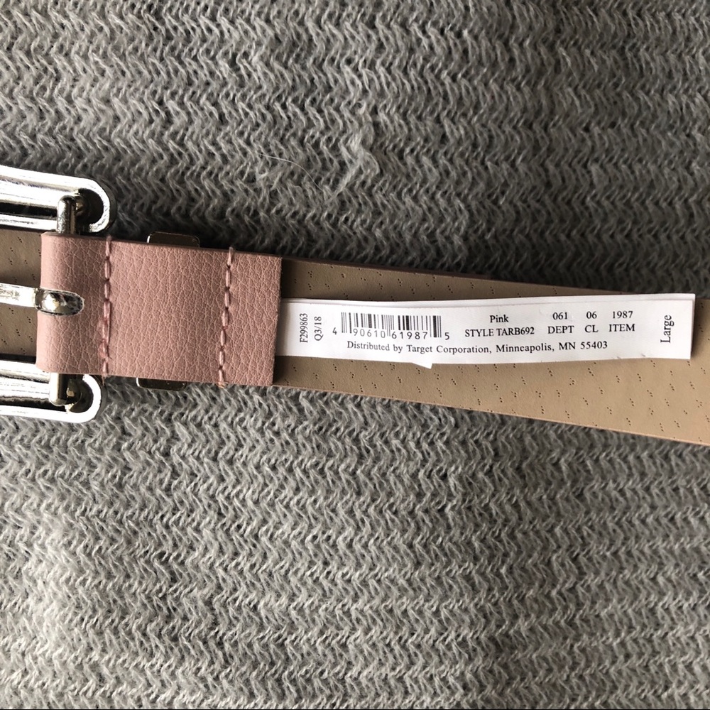 Pink Two Buckles Western Belt- Kendall Jenner Look - Picture 5 of 6